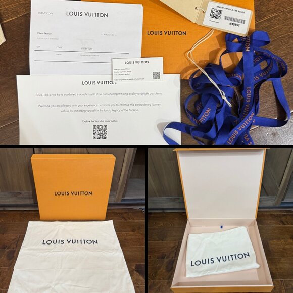 2024 Louis Vuitton Neverfull GM Damier Ebene Tote Bag w/ Cherry Red Interior - Picture 13 of 14